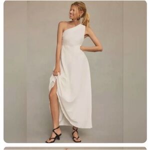 Farm Rio One shoulder linen dress